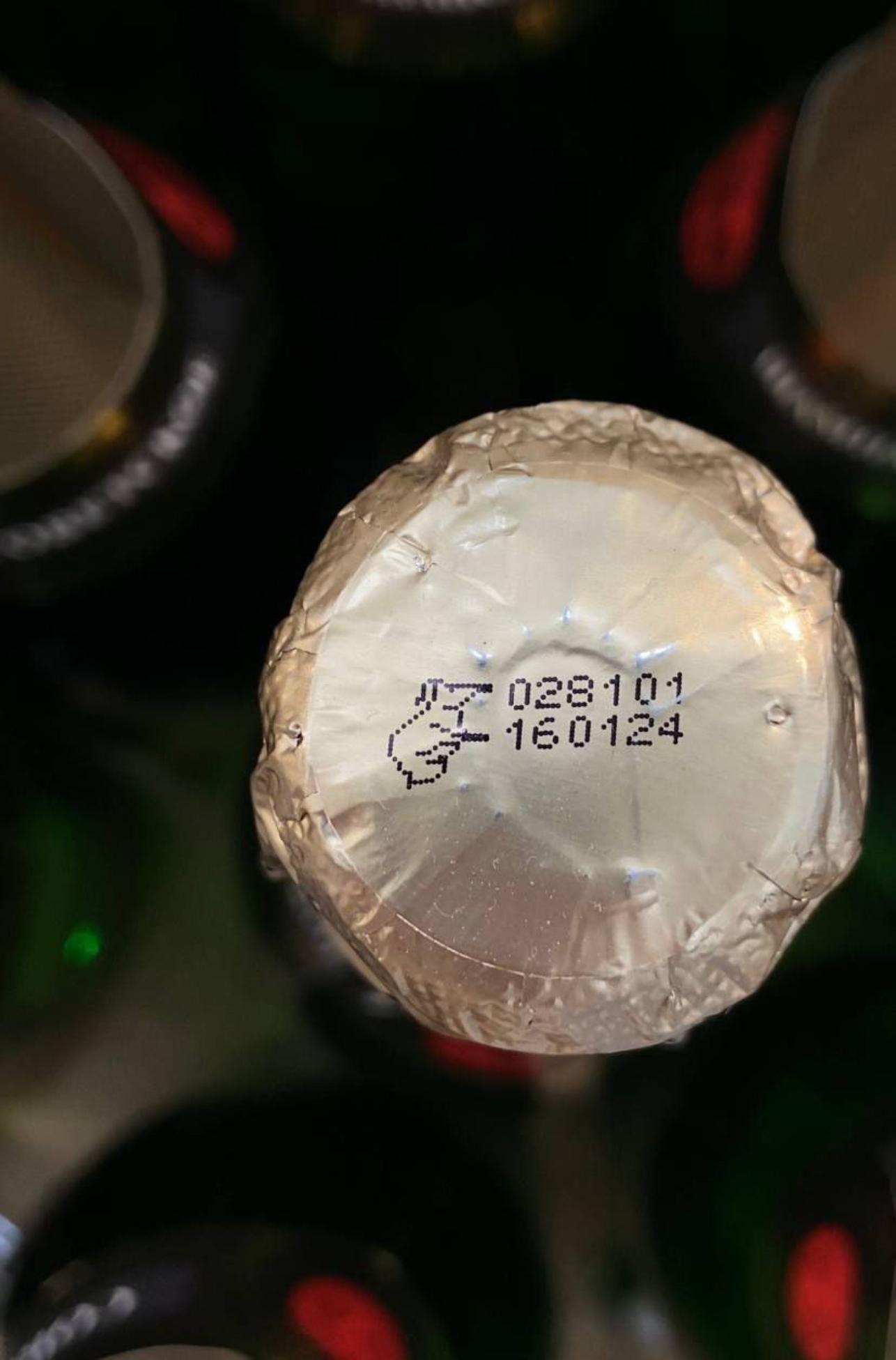 ОАО «Минский завод игристых вин» — маркировка на колпачке шампанского