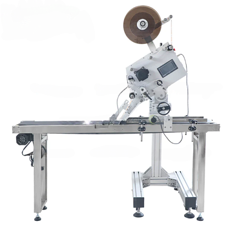 Этикетировочный комплекс для плоских поверхностей (книги, коробки, пакеты) (с конвейером)