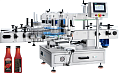 Этикетировочный комплекс для плоских пластиковых бутылок и банок с двухсторонними наклейками (с конвейером)