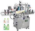 Этикетировочный комплекс для квадратных и плоских пластиковых бутылок с двумя боковыми наклейками (с конвейером)